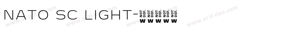 nato sc light字体转换